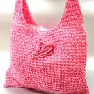 Pink Metallic Weave HoBo Satchel Bag  Handbag