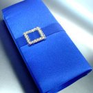 Blue Satin Square Crystals Fashion Bag  Handbag  131292
