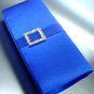 Blue Satin Square Crystals Fashion Bag  Handbag  131292