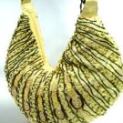 Gold Metallic Llame Beads Handbag    137024