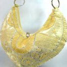 Gold Satin Sequins Beads HoBo Handbag    137003