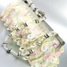 Winter White Sequins Cha Cha Bag Handbag