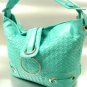 Blue Weave Satchel Ring Duffle Shoulder Bag Handbag 18933