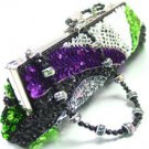 Black Multi Sequins High Fashion Evening Handbag  1bag079