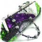 Black Multi Sequins High Fashion Evening Handbag  1bag079