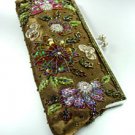 Brown Crystal Beads & Sequins Handbag  Clutch 1BAG007