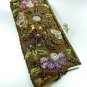 Brown Crystal Beads & Sequins Handbag  Clutch 1BAG007