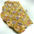 Gold Sequins & Multi Buttons Shell Handbag  Clutch 1BAG0503