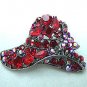 Red Hat Antique Red Crystals Pin