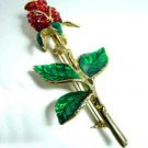 Gold Rose Crystals Brooch Pin 1BP291343