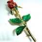 Gold Rose Crystals Brooch Pin 1BP291343