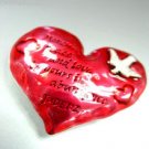 Red Heart Scripture Brooch Pin  JUDE 1:2 1BP017020