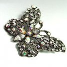 Antique Silver Crystals Butterfly Brooch  1BP49975