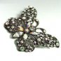 Antique Silver Crystals Butterfly Brooch  1BP49975