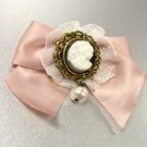 1 Dozen Pink Ribbon Cameo Brooch Pins 1BP001382