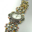 Brown Crystals Antique Victorian Watch Replica 1W353259