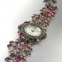 Pink Crystals Antique Victorian Watch Replica 1W353259