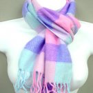Colorful Dozen Plaid Print Faux Wool Scarf