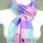 Colorful Dozen Plaid Print Faux Wool Scarf