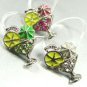 Dozen Colorful Crystals Cocktail Toe Rings  1TR35133