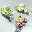 Dozen Colorful Crystals Cocktail Toe Ring  1TR261208