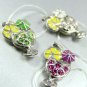 Dozen Colorful Crystals Cocktail Toe Ring  1TR261208
