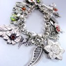 Antique Silver Charms Bracelet