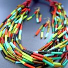 Multi Color Ethnic Beads Necklace Set