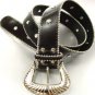 Black Crystals Studded Fashion Belt