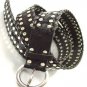 Black Silver Studded Buckle Belt