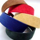 Dozen Assorted Suede Feel Head Bands