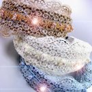 Dozen Lace Crystals Pearls Head Bands