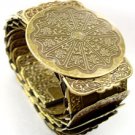 Antique Gold Stretch Scale Fashion Belt