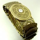 Antique Gold Stretch Scale Fashion Belt