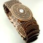 Antique Copper Stretch Scale Fashion Belt