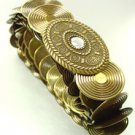 Antique Gold Stretch Scale Fashion Belt