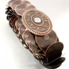 Antique Copper Stretch Scale Fashion Belt