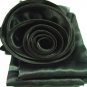 Black Satin Scarf Belt Flower Wrap