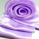 Lavender Satin Scarf Belt Flower Wrap