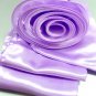 Lavender Satin Scarf Belt Flower Wrap
