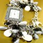 Black Pearls Beads Shells Cha Cha Watch