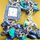 Blue Pearls Beads Shells Cha Cha Watch