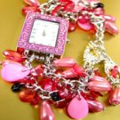 Pink Pearls Beads Shells Cha Cha Watch