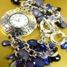 Blue Lucite Crystals Cha Cha Watch