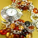 Brown Lucite Crystals Cha Cha Watch