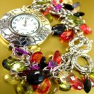 Multi Lucite Crystals Cha Cha Watch