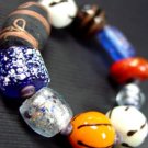  Multi Glass Murano Beads Bracelet 1B2456