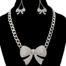 BOW TIE NECKLACE SET