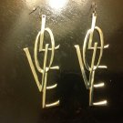 SILVER BIG LOVE EARRINGS