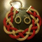 BRAIDED THICK MESH NECKLACE